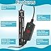 SEAOURA Small Aquarium Heater, 50W Mini Fish Tank Heater, Adjustable Submersible Aquarium Heater with External Digital Controller for Turtle, Betta, Freshwater, Saltwater, 5-15 Gallon