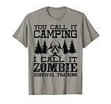 Zombie Survival Training Camping Shirt - Funny Halloween T-Shirt