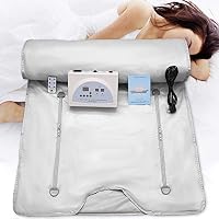Infrarot-Saunadecke,Portable Sauna Blanket,Detox Therapie Sauna Tragbare Oxford-Saunadecke mit 4 Sicherheitsschutz für heißes Schwitzen, Entspannung für Wellness, Muskelentspannung & Hautverjüngung