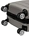 Rockland Melbourne Hardside Expandable Spinner Wheel Luggage, Silver, Carry-On 20-Inch