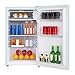 ASCOLI Retro Mini Fridge 85L, Compact Refrigerator, Under Counter Fridge, Direct Cooling, Super Quiet, Adjustable Racks, Defrost, Mechanical Control, Led Light