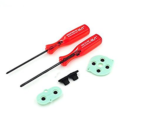 Ambertown Replacement Full Housing Shell Case Cover for Gameboy Color GBC (Clear Red)