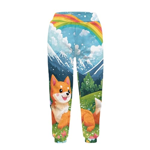 Sweatpants for Boys Comfy Fall Elastic Waist Jogger Pants Girls Cute Bundle Foot Spring Baggy Sweatpants2