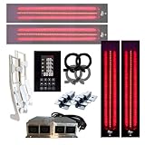 SET frameless InfraROTmed MAX© Tiefenwärmestrahler + Steuerung icon 4 TOUCH, Infrarotstrahler für Sauna und Infrarotkabine, Vollspektrumstrahler (2x500W + 2x1300W SW + S + 2x Lehne)