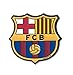 Produktbild FC Barcelona Emblem mit Klebestreifen 48 x 50 mm