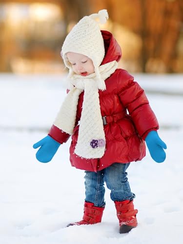 Glooarm 6 Pairs Toddler Mittens Winter Baby Mittens Gloves Kids Knitted Magic Mittens Bulk for Boy Girls - Thumbnail 5