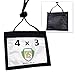 Premium Three Pocket Black Credential Wallet Holder w Lanyard by Specialist ID, (1 Sold Individually, Black)