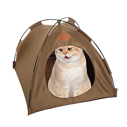 Tenda para Gatos,Ninho fechado para cachorro dobrável | Canil respirável e lavável para cachorros de