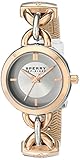 Wasserdicht bis 50 m Sperry Top-Sider 10015073 Lexington Edelstahl-Armbanduhr mit weißem Band