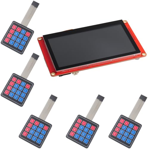Image of Nextion Intelligent 7 inch Display NX8048P070-011C + 5pcs 4x4 Membrane Switch Keypad