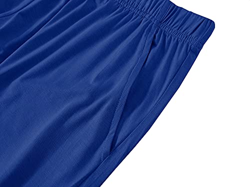 Image of MoFiz Mens Pajamas Set Short Sleeve PJ's Sleep Lounge Sleepwear Cool Pyjama Summer Sets Comfortable Lightweight