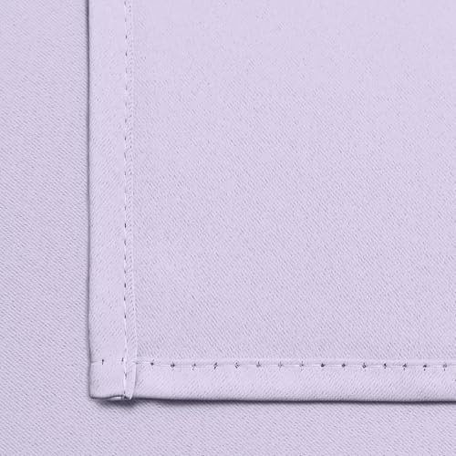 Yakamok Blackout Curtains Room Darkening Thermal Insulated Window Panels,Solid Grommet Top Drapes for Bedroom/Living Room(42Wx72L, Lilac, 2 Panels)