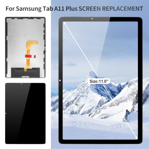 for Samsung Tab A11 Plus Screen Display for Samsung Tab A11 Plus LCD Digitizer for Galaxy SM-X230 Screen Replacement Touch Assembly SM-X236B Black 11" by BEXUPULL - Used condition - Image 2