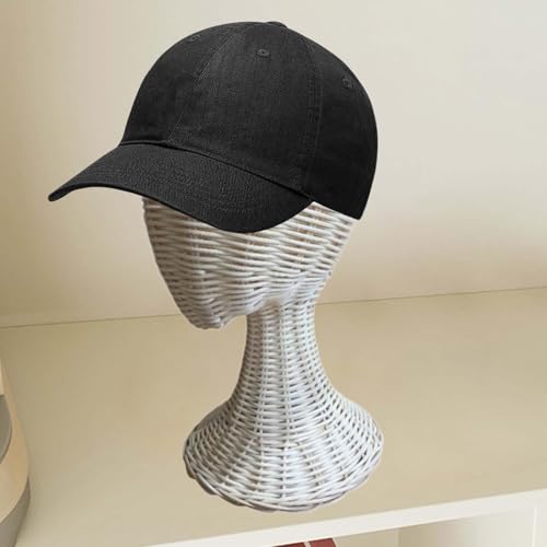 harayaa Suporte de exposição de chapéu de vime, suporte de chapéu de manequim, elegante, suporte par