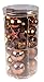 Copper & Bronze 38 Piece Shatterproof Christmas Tree Ornaments by Clever Creations | Festive Holiday Decor | 60mm Balls | Stars, Hearts, Pinecones and More! | Perfect for all Christmas Trees