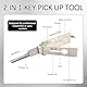 Schlüsseldecoder Aus Edelstahl,Schlüsseldecoder Master Key Decoder,SC4 Edelstahl Schlüssel Decoder Auto Lock Pick Stainless Steel Master Key Decoder mit Aufbewahrungstasche für Türschlösser