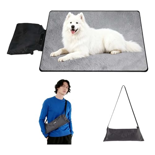 100 x 70 cm Tappetino per Cani Pieghevole,Tappetino da Viaggio per Cani e Gatti,Cuscino di Viaggio per Cane Pieghevole,Cuscino per Cani e Gatti,adatto per coperte da viaggio per animali domestici