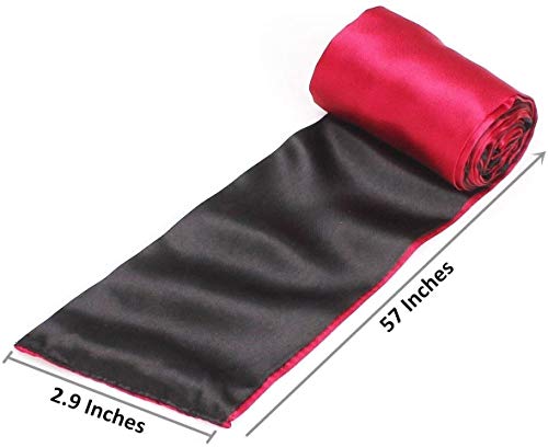 Soft Satin Eye Mask Blindfold Comfortable Sleeping Masks - 59 in x 2.8 in - Image 4