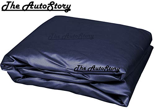 Image of 190 Taffeta Water Resistant Car Body Cover Compatible with Ford Fiesta Old Model with Mirror Pockets (Navy Blue)