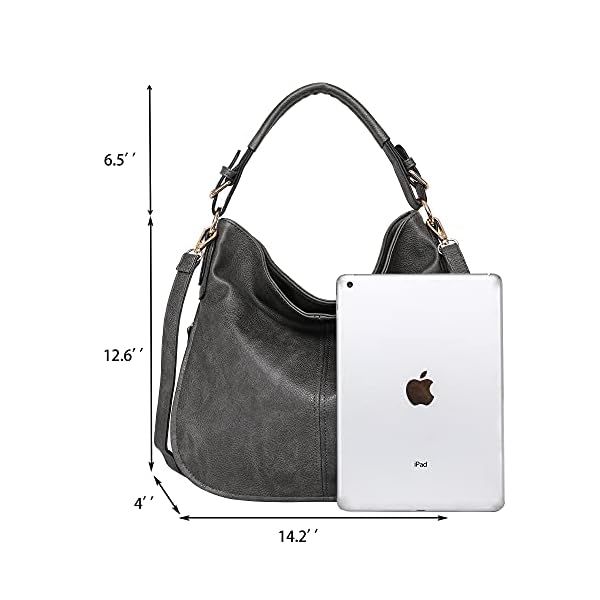 Wrangler-by-Montana-West-Leather-Tote-Hobo-Shoulder-Bag-for-Women-Large-Top-Handle-Hangbag Montana West Vegan Leather Crossbody Bag Tote Purse for Women (Grey-WG)