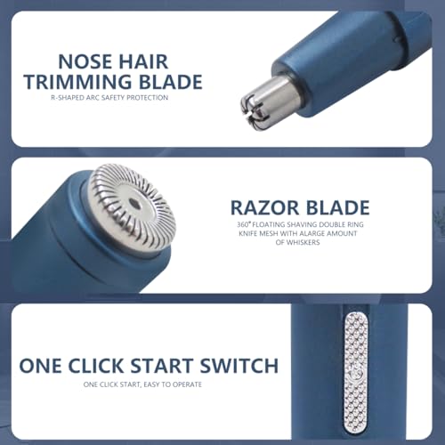 Life Girl Star 2025 Version 2-in-1 Men Electric Ear Beard Nose Hair Trimmer Eyebrow Mustache Remover Shaver Clipper