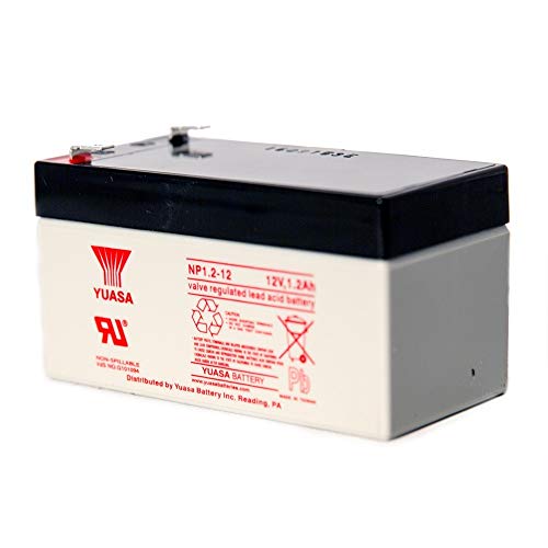 Yuasa Np1.2-12 12V/1.2Ah Sealed Lead Acid Battery With F1 Terminal #TOP1