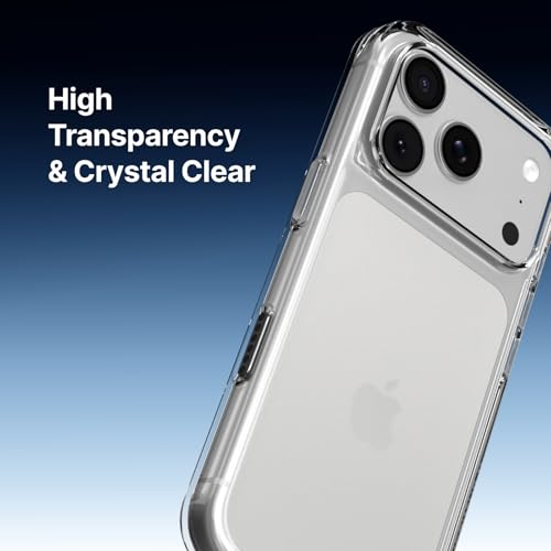 Image of RhinoShield Phone Case Compatible with iPhone 17 Pro Max | Clear Case - Anti-Yellowing, High Transparency, Shockproof with Military Grade Drop Protection - Transparent