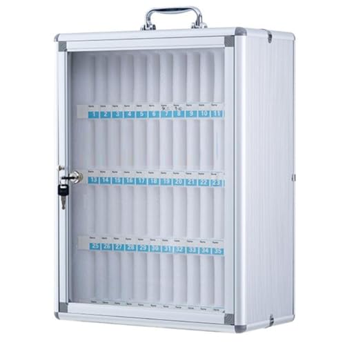 Easnuroz Armoire De Rangement Pour Téléphones Portables 12-60 Slots Phone Locker Armoire De Rangement Pour Téléphones Portables En Alliage D'aluminium Coffre-fort...