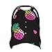 Pink Hearts and Pineapples Baby Car Seat Cover & Nursing Cover - Breathable Stretch Multi-Use Cover for Breastfeeding, Stroller Sunshade & Infant Carrier