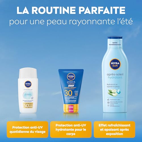 Crème Solaire Lait Corps Spf 30 Hydratant Résistant A 'eau Sun Nivea Le Tube De 50ml - vue 8