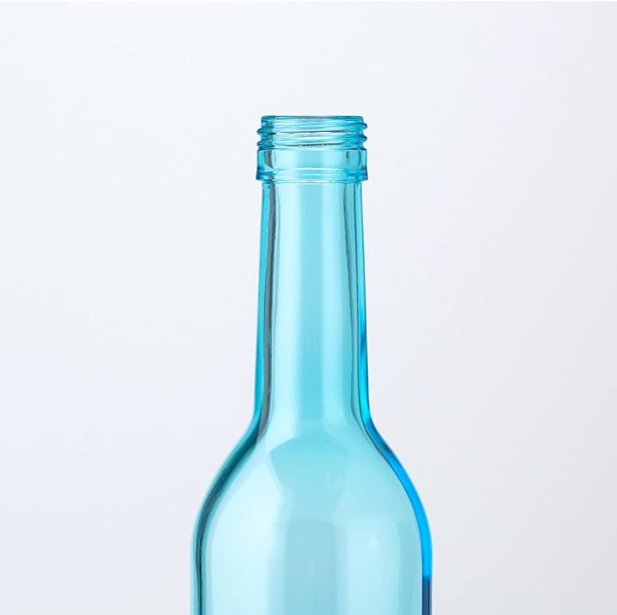 Amazon｜ガラス瓶 ワインボトル スリム 500ml 3色アソート（ブルー