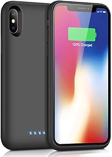 Ekrist Battery Case for iPhone X/XS/10, [Upgraded 6500mAh] Portable Ultra-Slim Protective Charging Case
