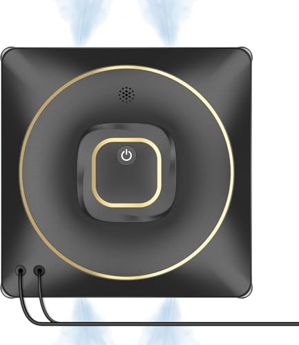 Fensterputzroboter, Vier Düsen Ultraschall Sprühfunktion, 110ml Tank, Fensterreiniger Elektrisch mit 3500 Pa Saugkraft, 4 Reinigungsmodi für Innen oder Außen Hochhausfenster