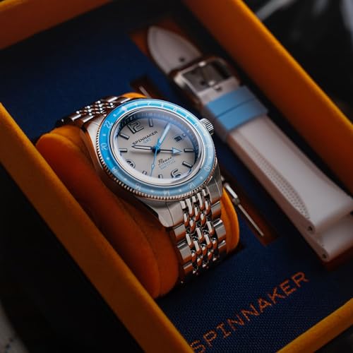 Image of Spinnaker Men's Fleuss GMT Automatic Watch with Solid Stainless Steel Bracelet SP-5120