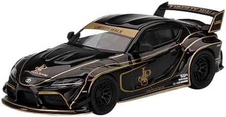 Truescale Miniatures GR Supra LB Works RHD (Right Hand Drive) Black JPS (John Player Special) Ltd Ed to 3600 pcs 1/64 Diecast Model Car by True Scale Miniatures MGT00325