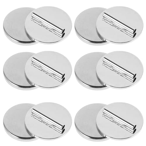Shuielai 6pc Magnetic Pin Backs Brooch Converter and Magnetic Brooch Holder for Clothing Scarf Shawl and Lapel Pins