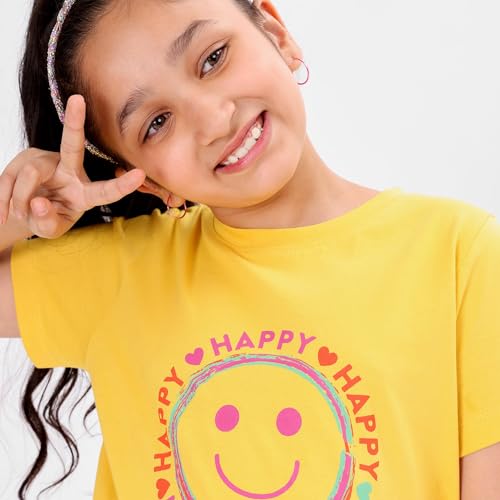 Image of BONKIDS Girls Tshirt (BON9469 10-11Y) Yellow
