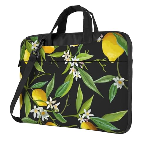Sac ordinateur portable imprimé citron pour bureau et voyage