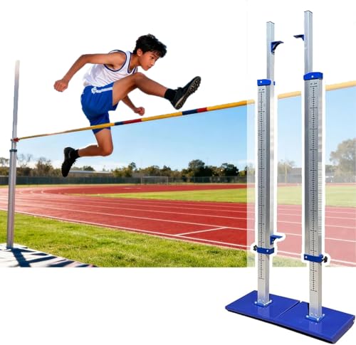 LjlXanthiper Estándar De Competición para Salto De Altura Postes,Soportes Portátiles para Salto De Altura,Medidas De 30-230 Cm Pulgadas,para Entrenamiento De Pista Y Campo En Escuelas
