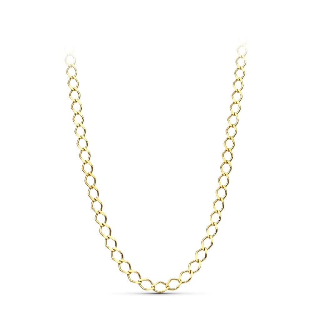 Gold Chain 18K Unisex 50 cm. Rombo Solid
