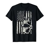 Patriotic German Shepherd American Flag 4th of July Shepherd T-Shirt