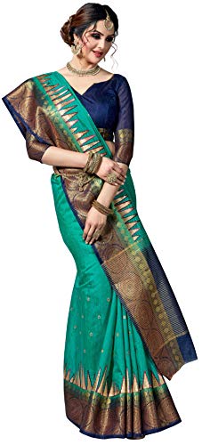 Image of MSRETAIL Silk Saree with Blouse Piece