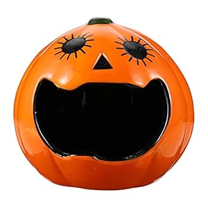 POPETPOP Hamster Pompoen Huis Keramische Huisdier Koeling Onderdak Rat Chinchilla Hideout Cave Halloween Cool Huisdier…