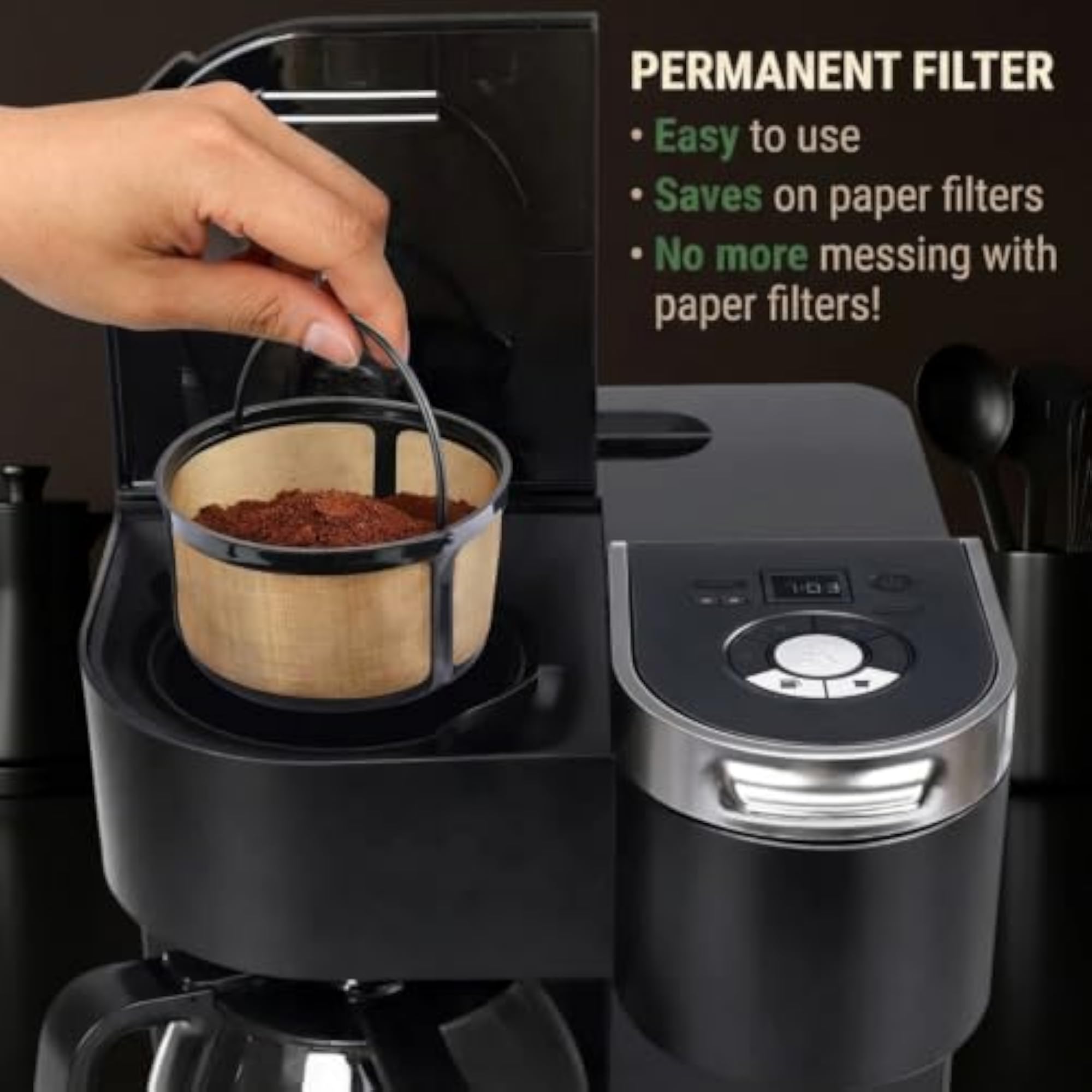 Compatible Flat Coffee Filter Basket for Coffee Maker