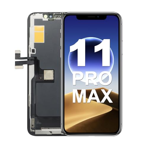 LMQ for iPhone 11 Pro Max Screen Replacement Wholesale Full HD 6.5 inch COF LCD Display 3D Touch Digitizer Assembly with Waterproof Adhesive for (Models A2161 A2218 A2220) No Repair Part Tools