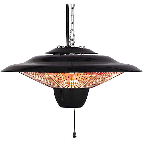 Heizpilz Infrarotstrahler, Heizstrahler mit Überhitzungs Protection, 2 Heizstufen für Balkon Garten Infrarotstrahler, 220V