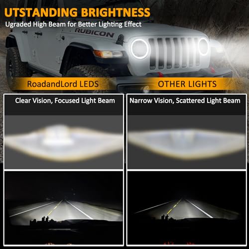 Roadandlord A10HL901YBRL Jl/Jt 9 Inch Led Headlights thumb #1