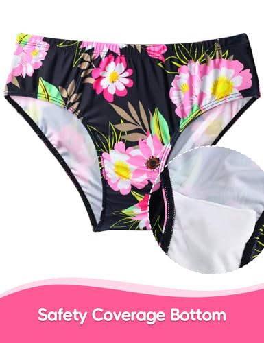Image of Girls Swimsuit Bikini Set 2 Piece Quick Dry Ruffle Bathing Suit Teens Swimwear with Spaghetti Strap