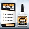 Super Glue XXL Value Size (1.76oz) All Purpose Liquid Adhesive for Plastic – Bonds Wood, Metal, Rubber, Ceramic & Leather – Industrial Strength Bonding Adhesive