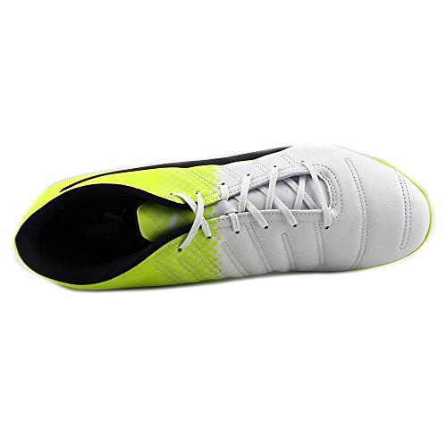 PUMA Puma Men's Evopower 4.3 Indoor Trainer Sneaker, White/Peacoat/S, 10.5 M US